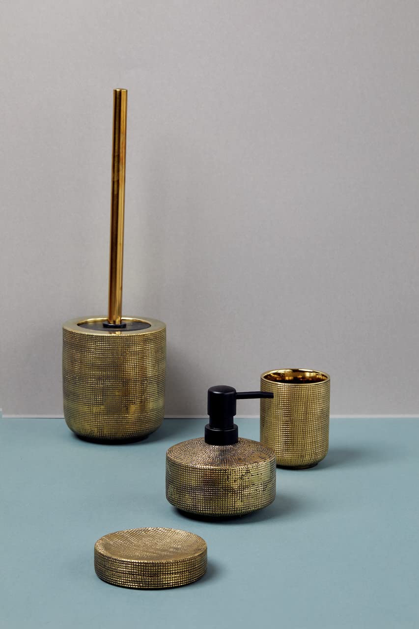 wenko-rivara-seifenspender-keramik-gold-400-ml-10-5-x-12-cm image 3