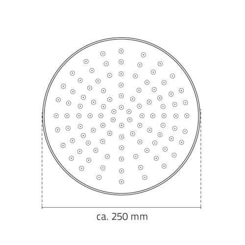 ridder-ravenna-regen-duschkopf-schwarz-25-cm-1-2-zoll image 4