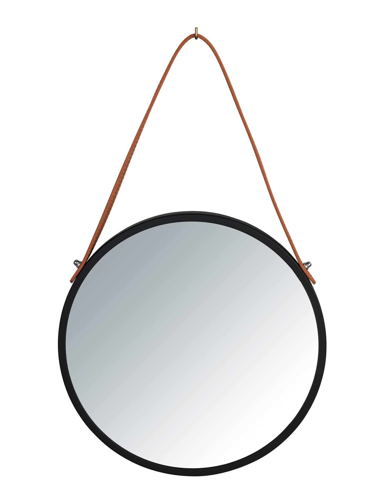 wenko-borrone-wandspiegel-rund-40-cm-schwarz-mit-gurt image 7