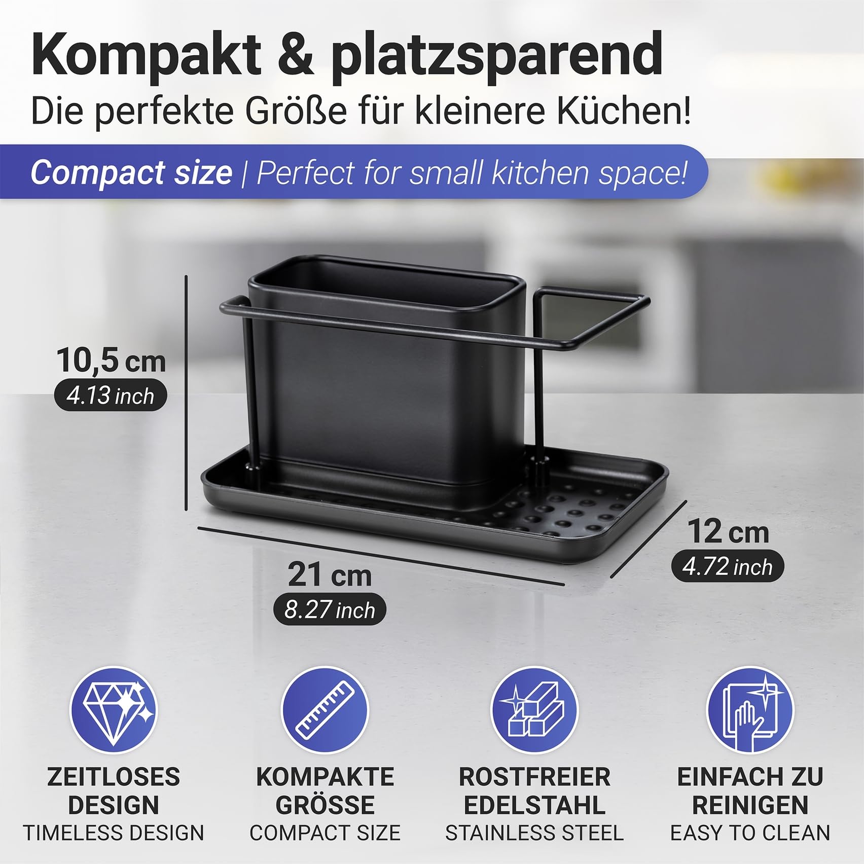 wenko-orio-sp-lorganizer-black-outdoor-kitchen-edelstahl-caddy-schwarz image 3