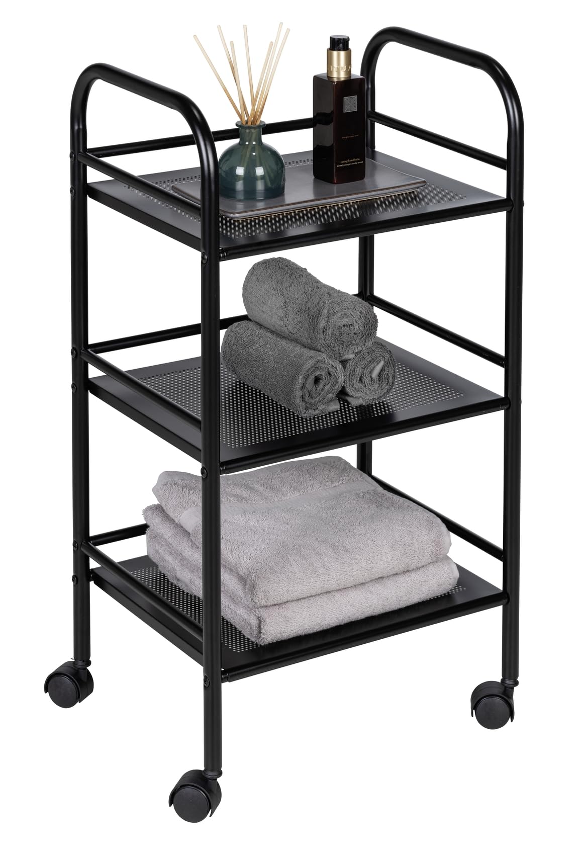 wenko-badwagen-mit-3-etagen-41x75x32-cm-schwarz-mit-rollen image 6