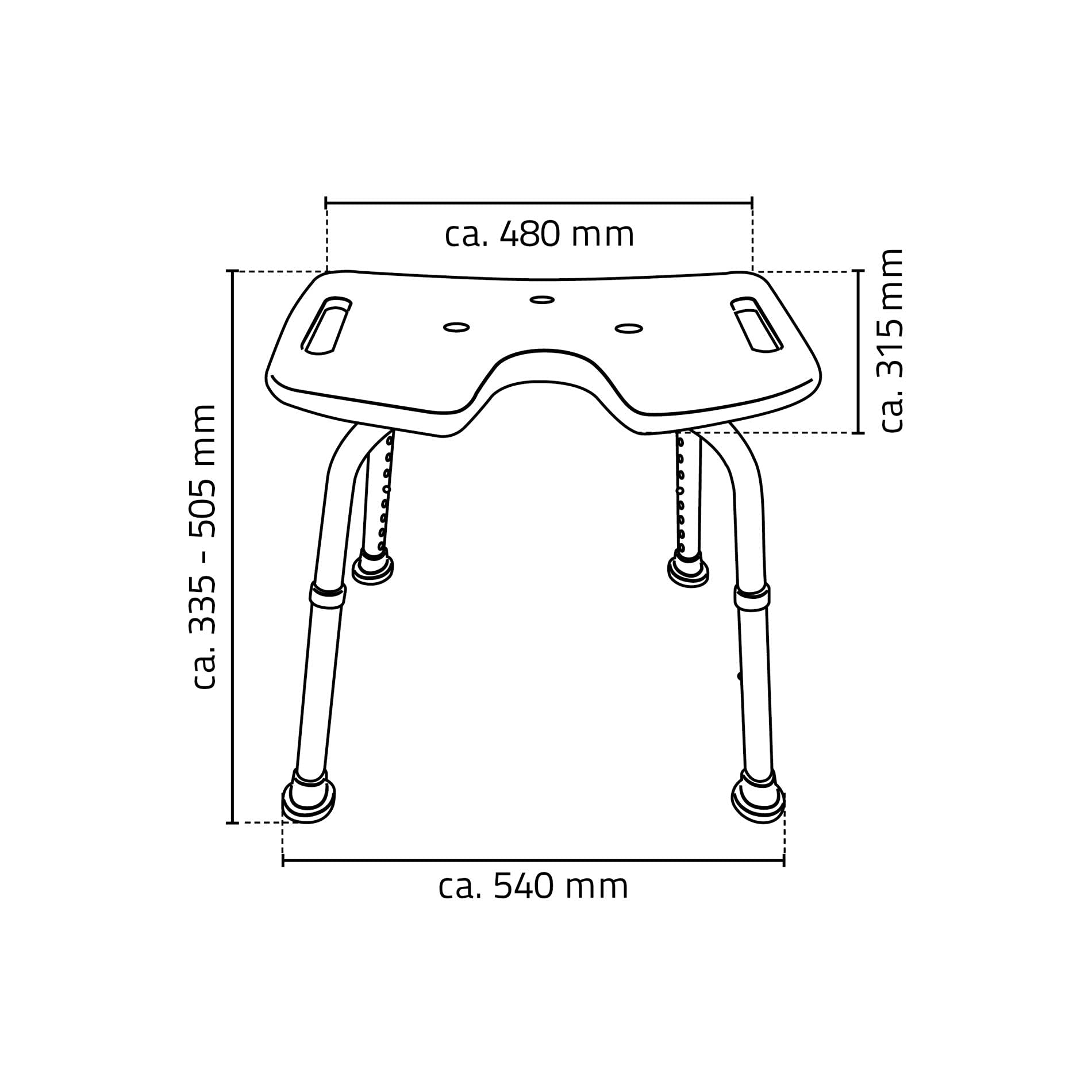ridder-assistent-a0050501-bad-hocker-dusch-hocker-wei-mit-hygieneausschnitt image 4