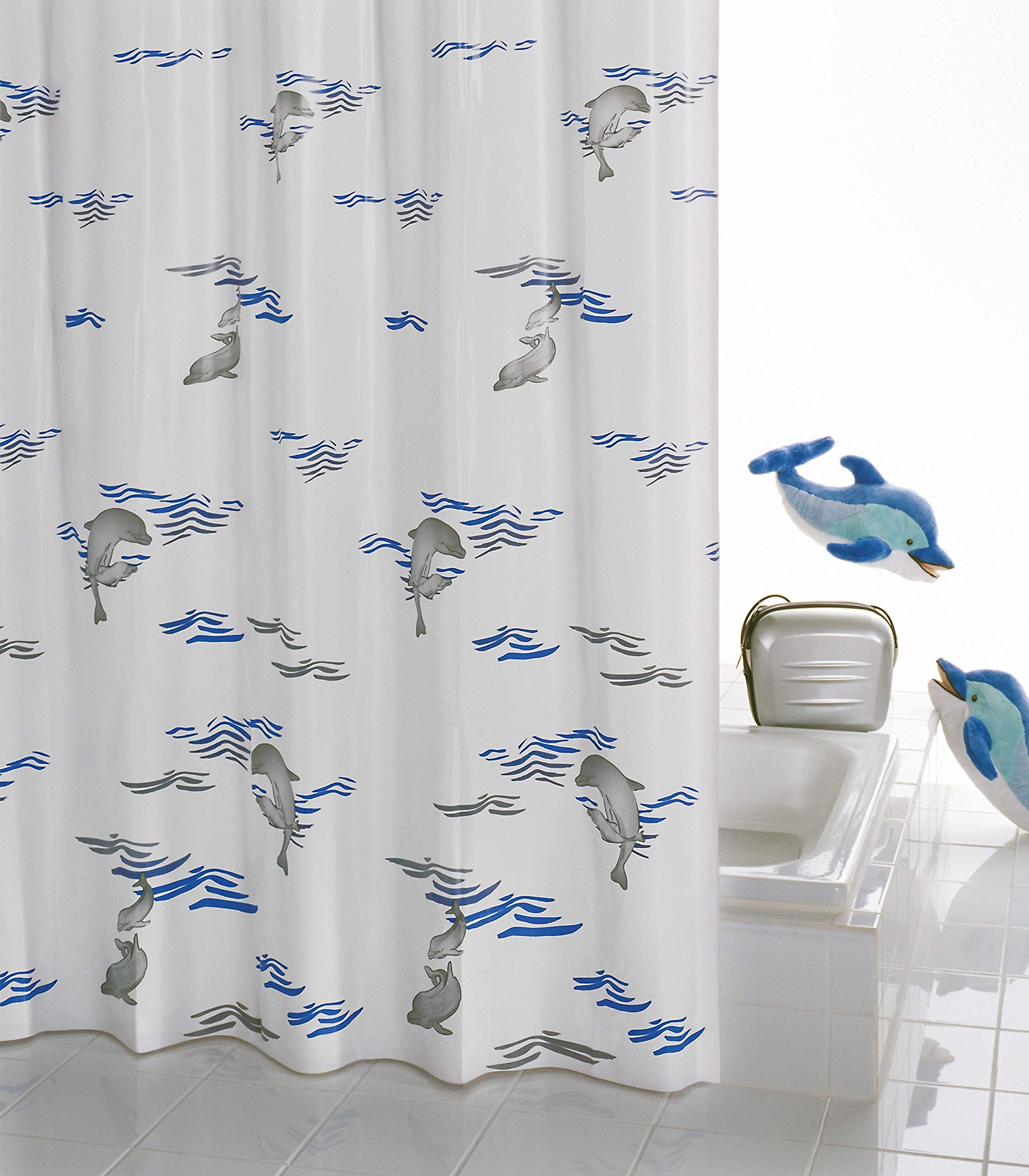 ridder-delphin-folien-duschvorhang-180-x-200-cm-peva-blau image 2