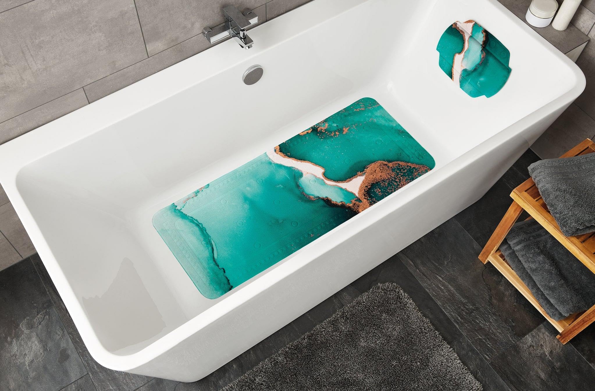 kleine-wolke-wanneneinlage-teal-petrol-36-x-92-cm image 2