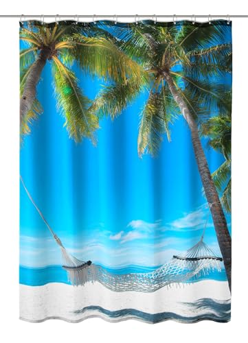 kleine-wolke-bahamas-duschvorhang-textil-multicolor-180-x-200-cm-strandmotiv image 4