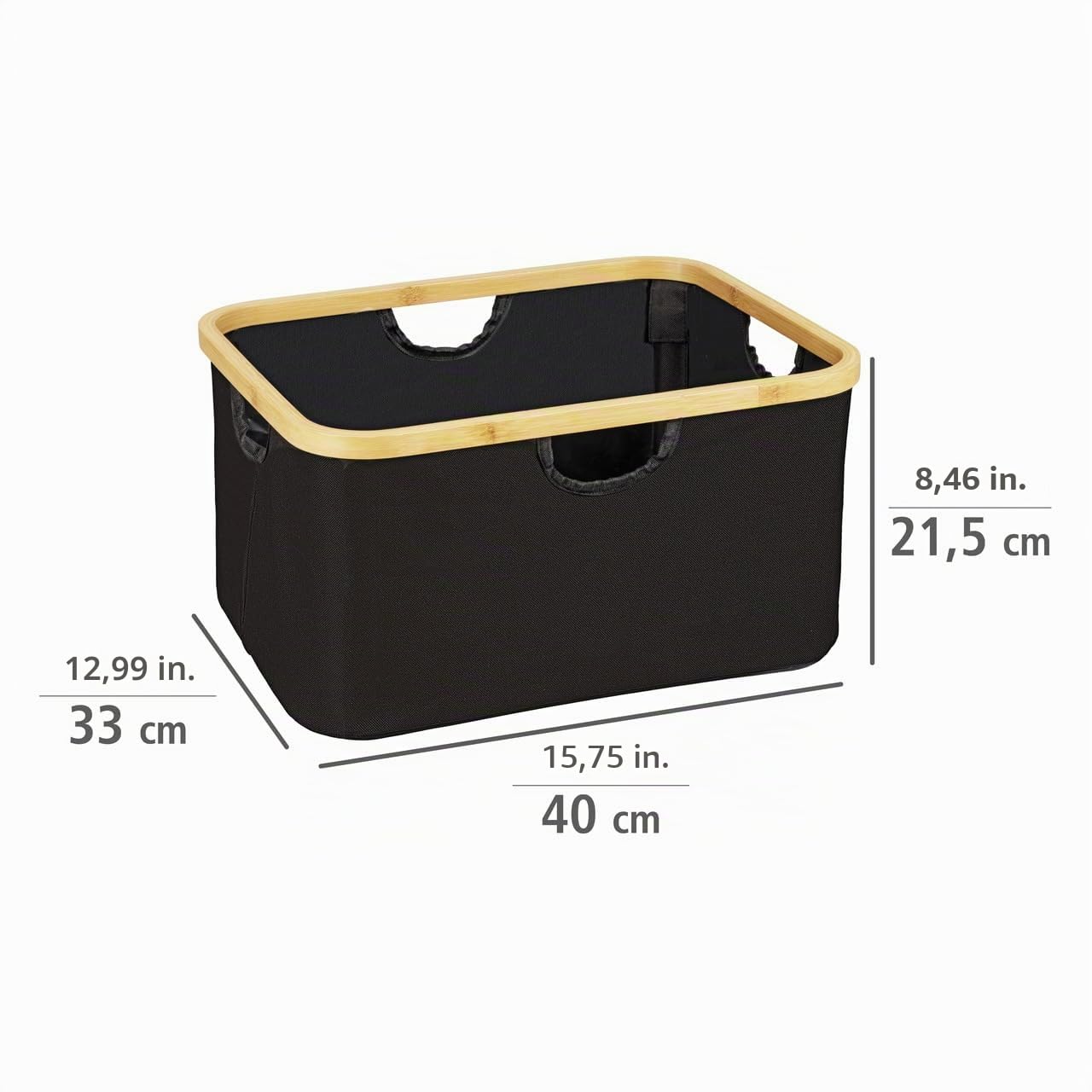 wenko-korb-ecori-2er-set-28-l-bambus-rpet-natur-schwarz image 8