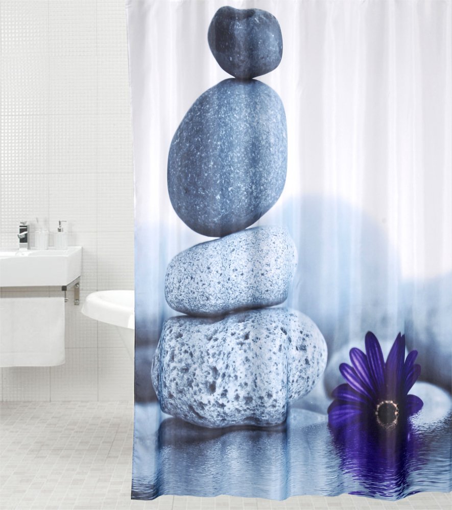 sanilo-duschvorhang-energy-stones-180x180-cm-polyester-inkl-12-ringe image 1