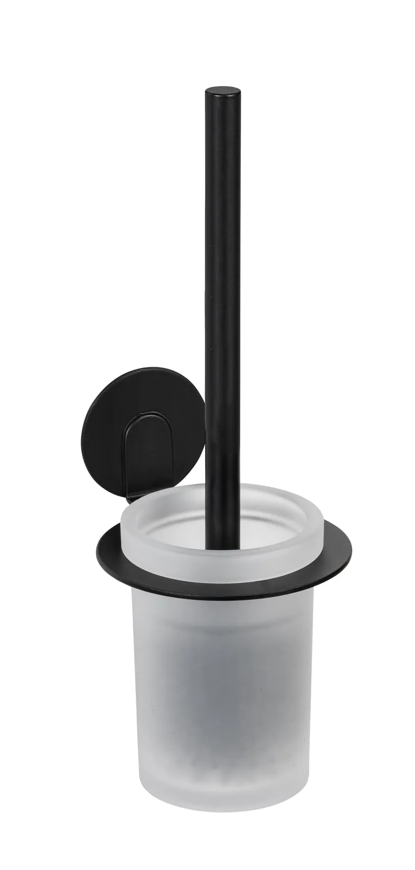 wenko-turbo-loc-bivio-wc-garnitur-black-matt-aus-aluminium-und-glas image 1