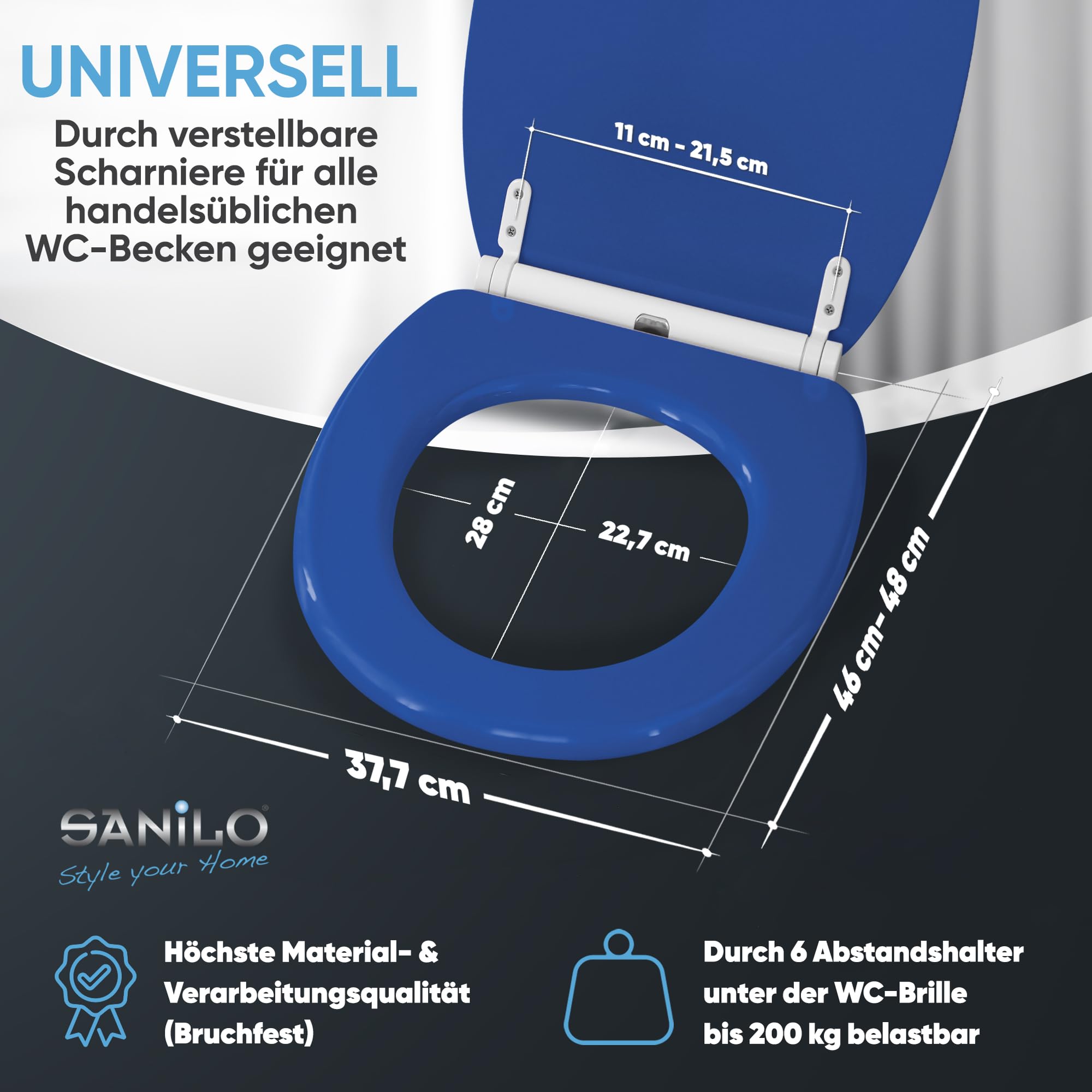 sanilo-wc-sitz-blau-mit-absenkautomatik-quick-release-holz-universal image 5