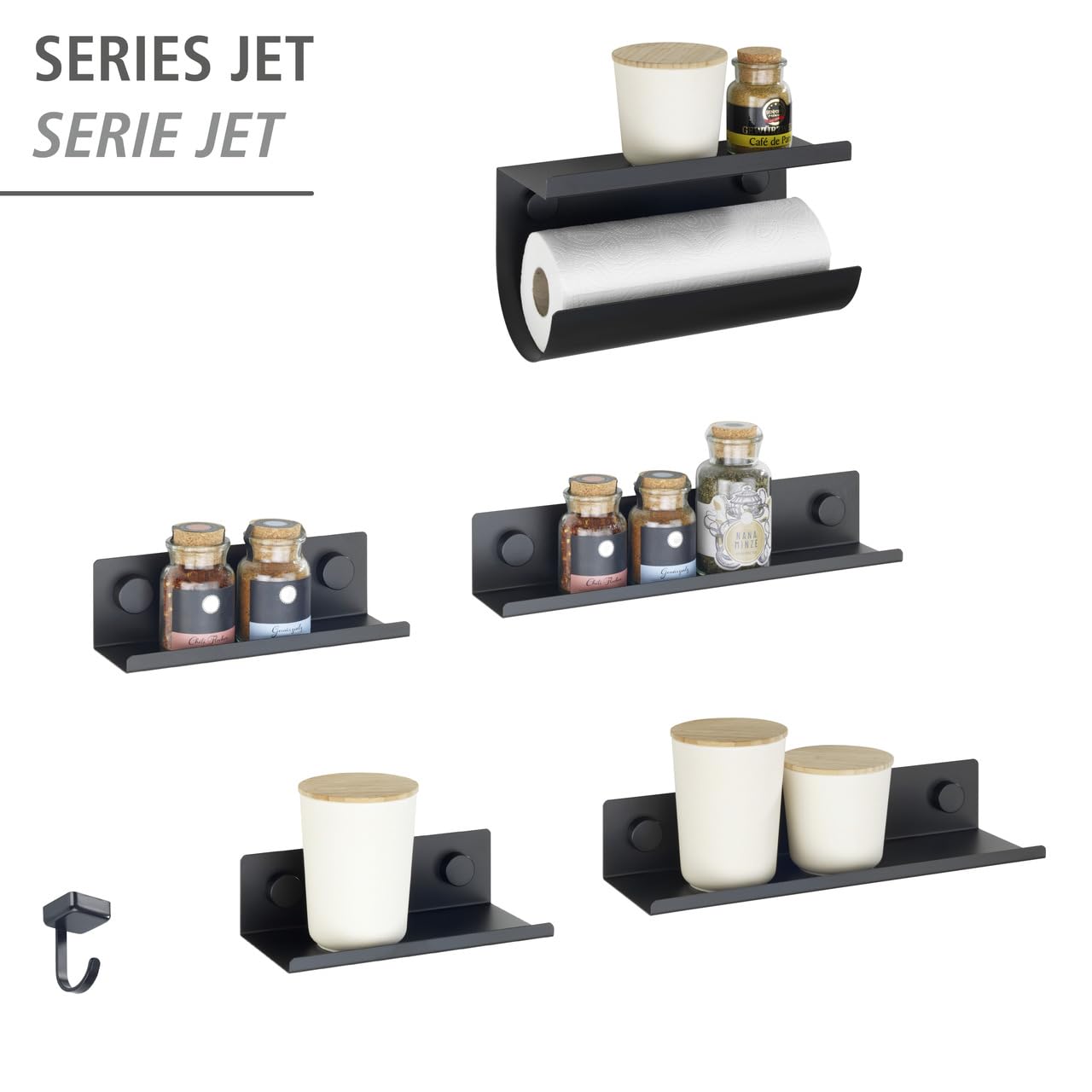 wenko-jet-magnethaken-6er-set-schwarz-2-2x3-9x2-3-cm image 6