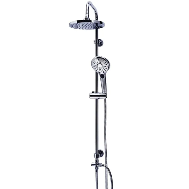 ridder-bahamas-regendusch-set-chrom-all-in-one-mit-anti-kalk-noppen image 1