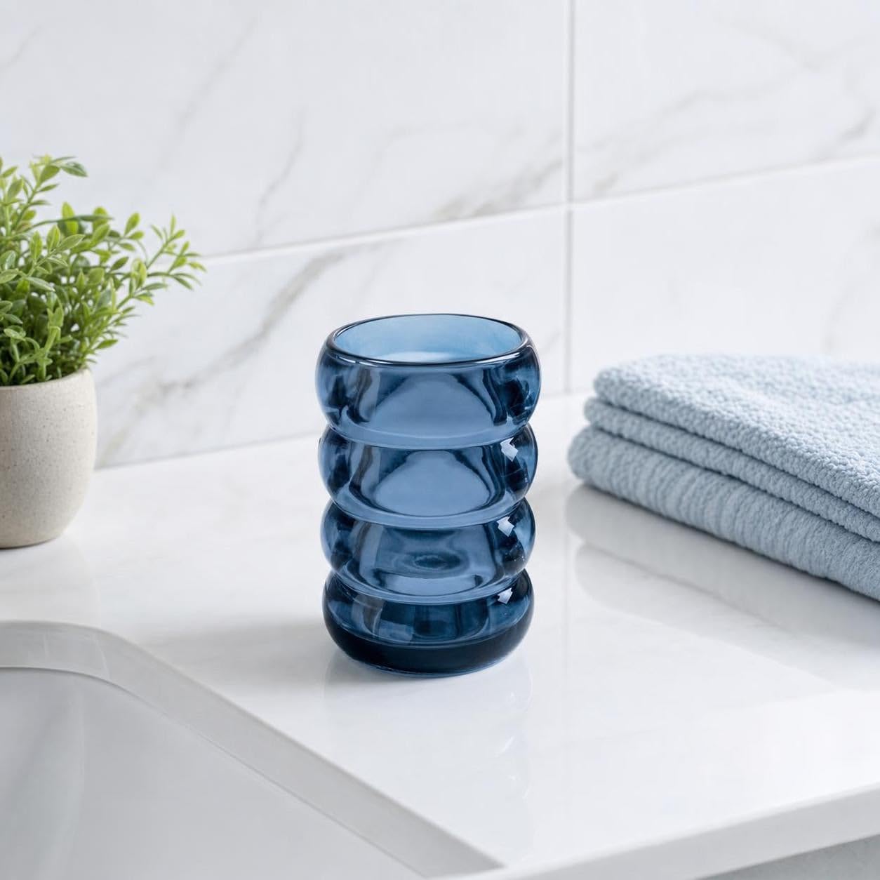 kleine-wolke-zahnputzbecher-verro-navy-glasbecher-250-ml image 3