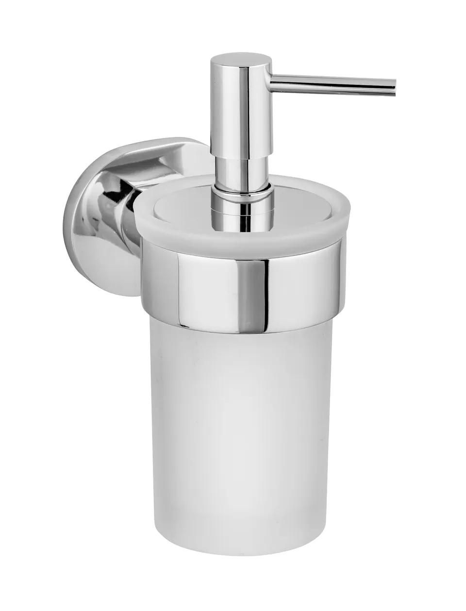 wenko-uv-loc-maribor-seifenspender-150-ml-8-5-x-17-x-9-cm-glas-zinkdruckguss-chr image 1