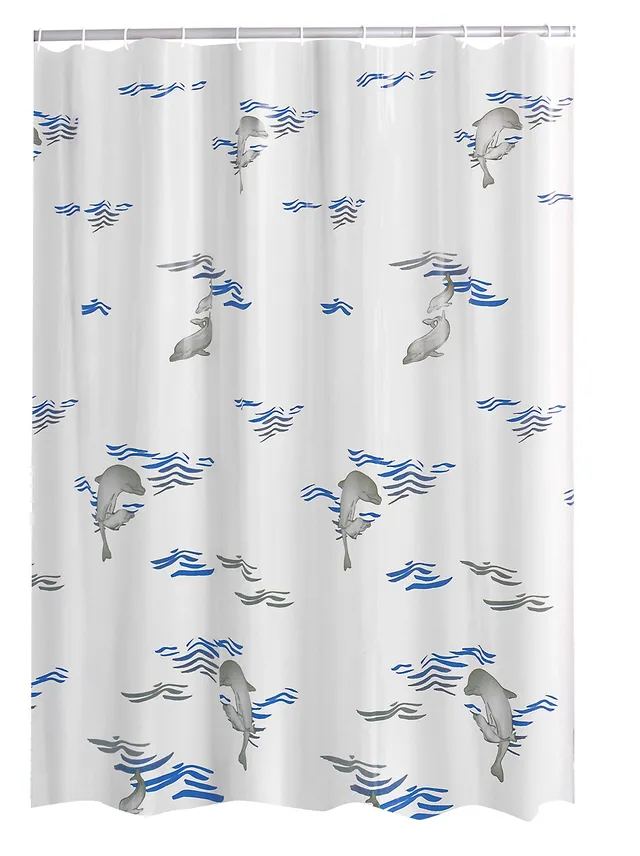 ridder-delphin-folien-duschvorhang-180-x-200-cm-peva-blau image 1
