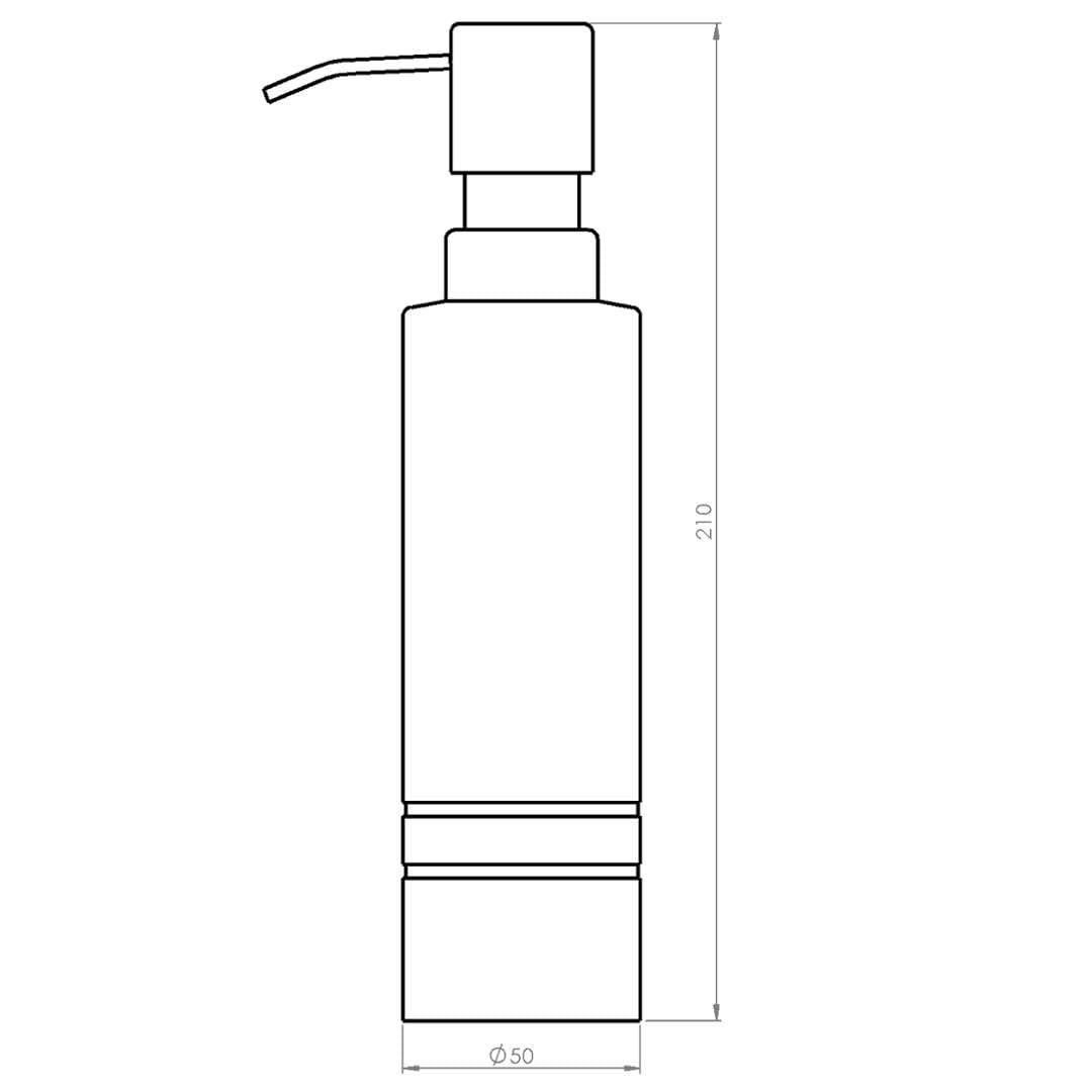 ridder-london-seifenspender-chrom-280-ml image 2