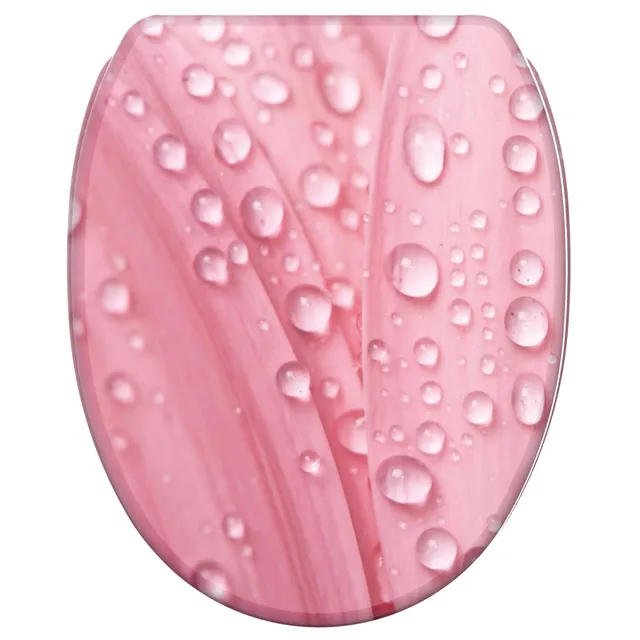 sanilo-wc-sitz-mit-absenkautomatik-quick-release-aus-holz-pink-flower image 1