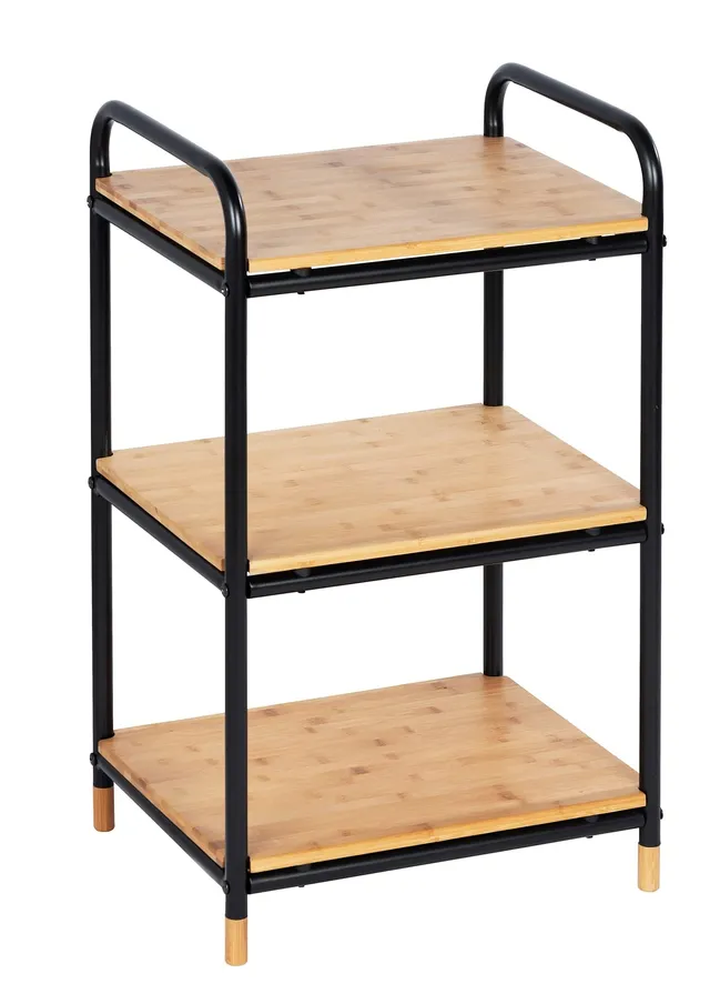 wenko-loft-regal-bambus-3-etagen-industrial-42x69x33-5-cm-braun-schwarz image 1