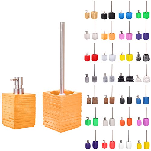 sanilo-badezimmer-set-calero-orange-seifenspender-und-wc-b-rste image 7
