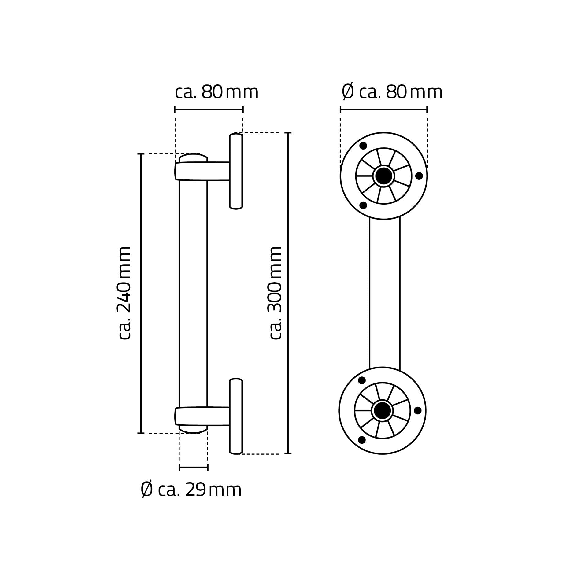 ridder-pro-s-haltegriff-chrom-ergonomisch-t-v-bis-110-kg image 2