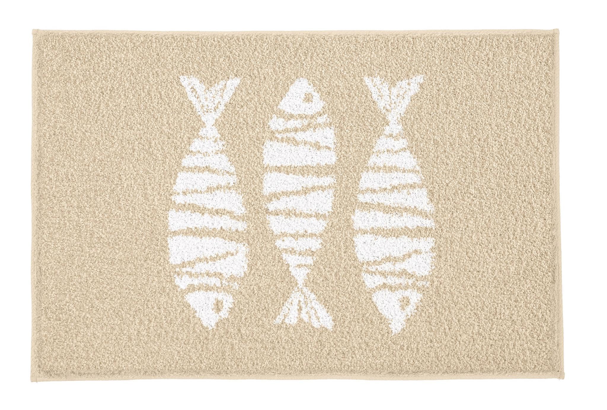 kleine-wolke-badteppich-fish-sandbeige-60-x-90-cm image 1