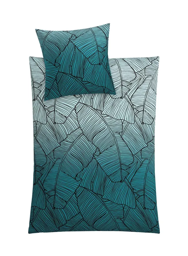 kleine-wolke-bettw-sche-vero-mako-satin-135-x-200-80-x-80-cm-petrol image 1