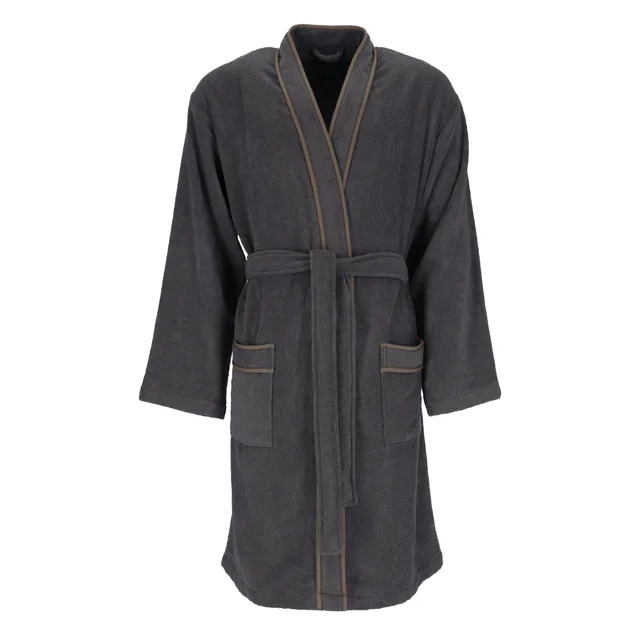 vossen-jack-herren-bademantel-graphit-l image 1