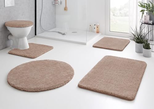 kleine-wolke-badteppich-set-relax-taupe-2-teilig-50x50-55x85-cm-polyacryl-hochfl image 5