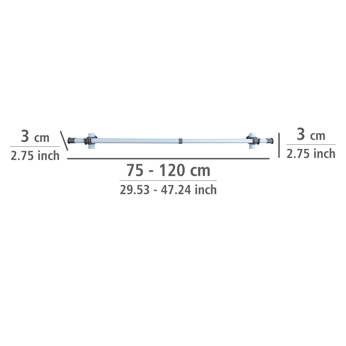 wenko-herkules-kleiderstange-2er-set-wei-75-120-cm-metall image 5