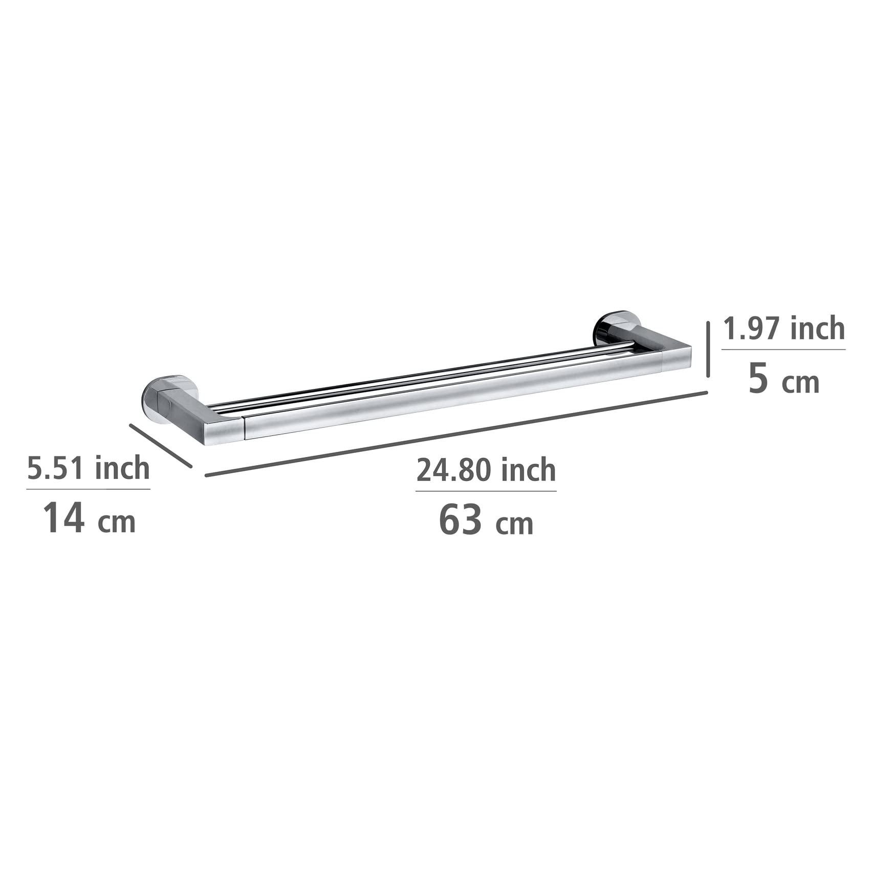 wenko-maribor-uv-loc-badetuchstange-duo-chrom-63-x-5-x-14-cm image 6