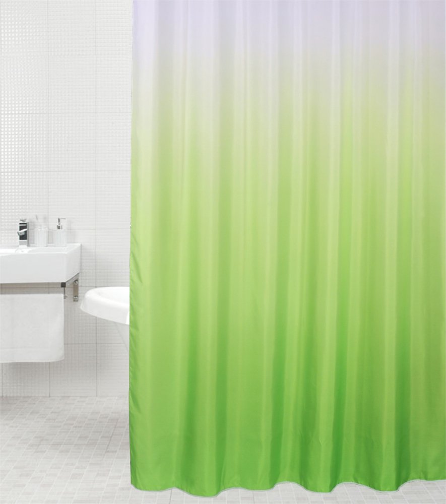 sanilo-duschvorhang-magic-gr-n-180-x-180-cm-polyester-wasserdicht-inkl-12-ringe image 1