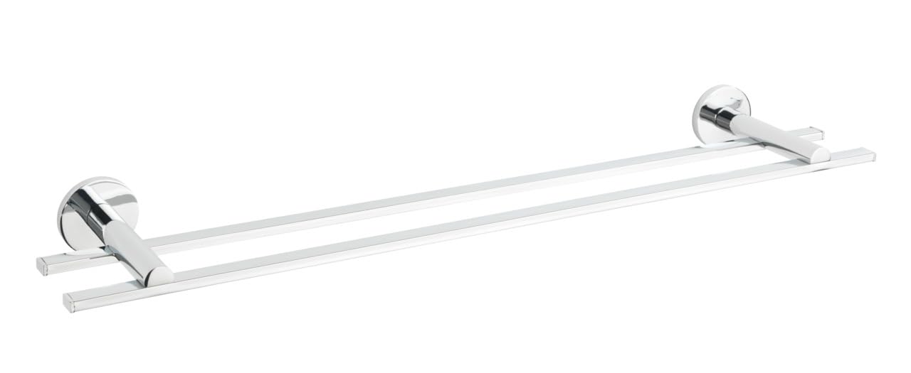 wenko-uv-loc-isera-badetuchstange-duo-59-5-x-5-x-12-cm-vierkantrohr-chrom-ohne-b image 1
