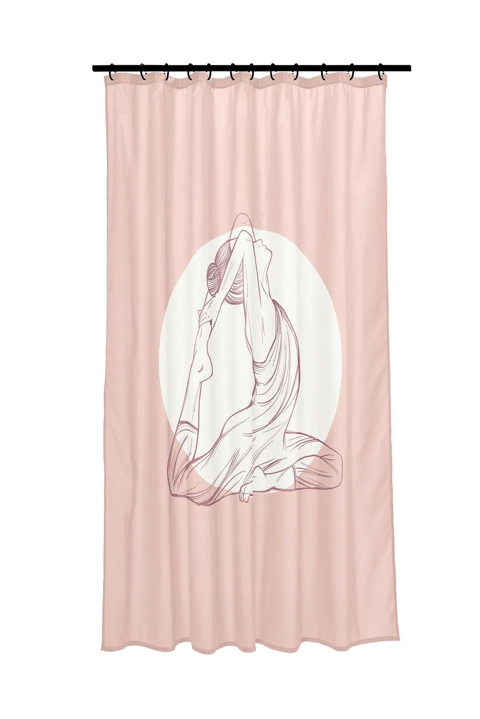 kleine-wolke-duschvorhang-textil-indra-beere-180-x-200-cm image 1