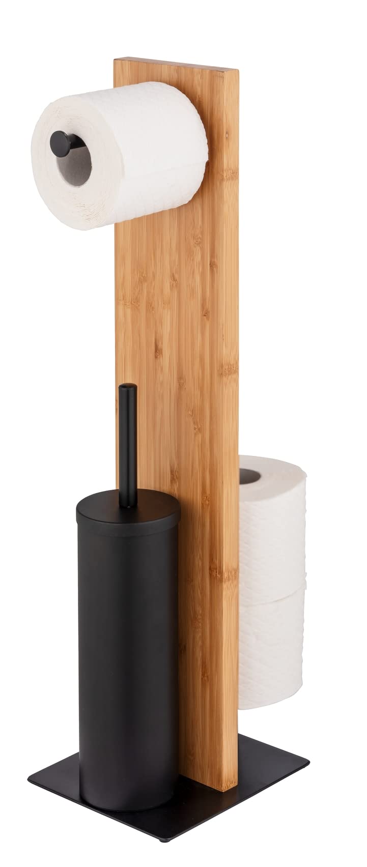 wenko-lesina-stand-wc-garnitur-3-in-1-aus-bambus-und-stahl-schwarz-18-x-69-x-18- image 4