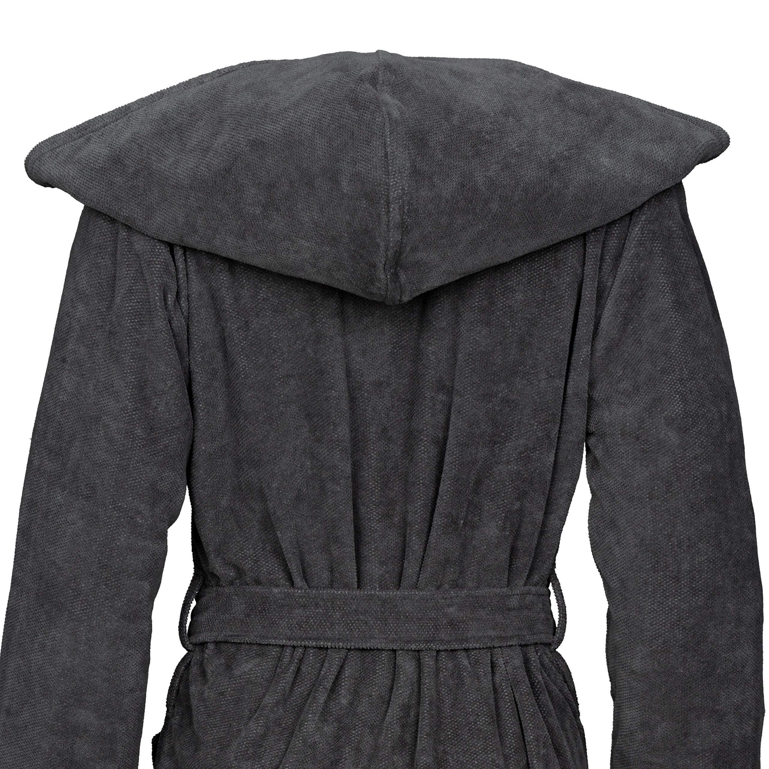 vossen-damen-bademantel-gina-graphit-gr-e-l-mit-kapuze-100-cm-bindeg-rtel image 3