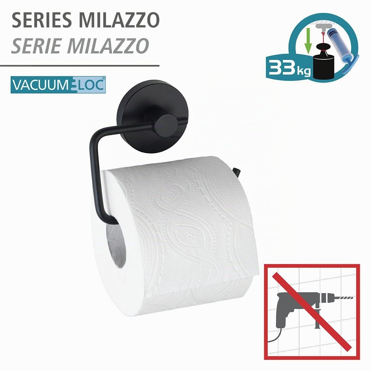 wenko-toilettenpapierhalter-milazzo-vacuum-loc-wc-rollenhalter-ohne-bohren-stahl image 2
