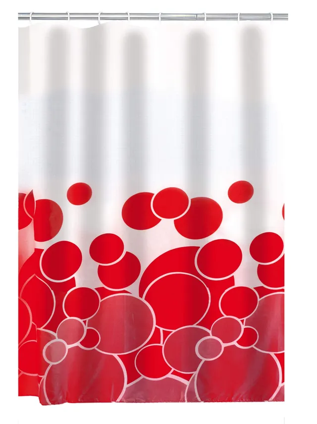 ridder-duschvorhang-textil-kani-rot-180-x-200-cm image 1