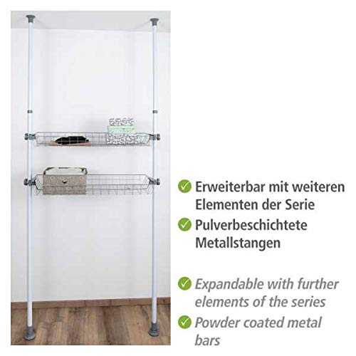 wenko-herkules-aufbewahrungskorb-2er-set-94-x-8-x-38-cm-metall-grau-teleskop-erw image 7