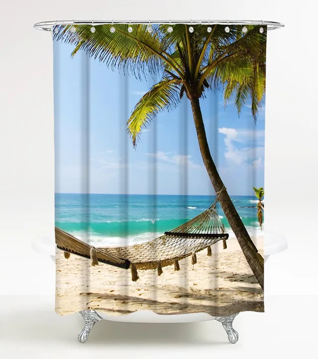 sanilo-duschvorhang-holiday-180-x-200-cm-textil-duschvorhang image 1