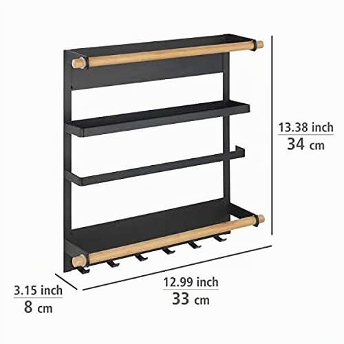 wenko-k-chenregal-magna-magnetisch-mit-rollenhalter-metall-bambus-33-x-34-x-8-cm image 7