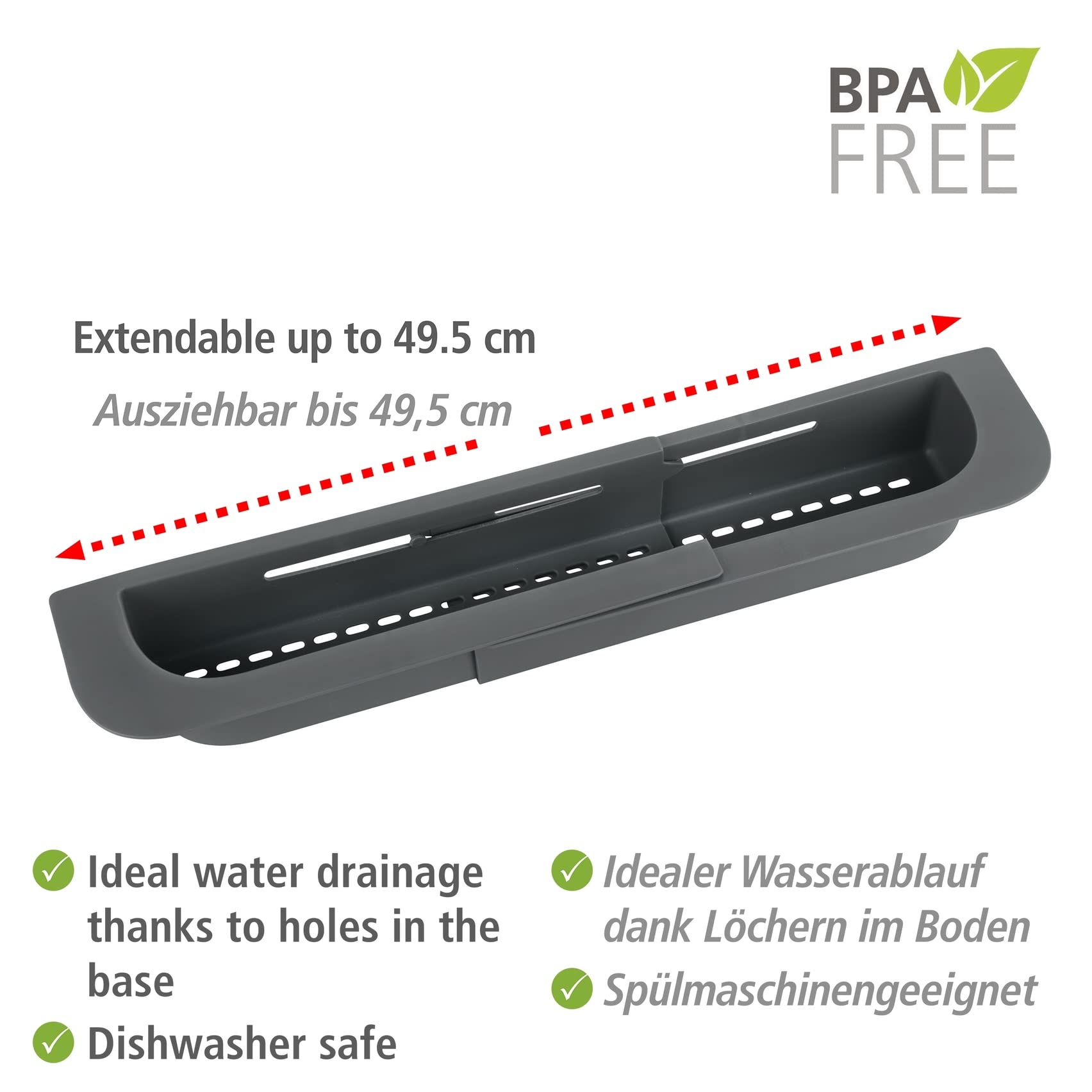 wenko-sp-lorganizer-fino-ausziehbar-36-49-5-cm-grau-kunststoff image 3