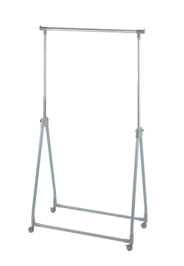 wenko-klappbarer-kleiderst-nder-mit-rollen-88-x-100-168-x-11-49-cm-chrom-grau image 1