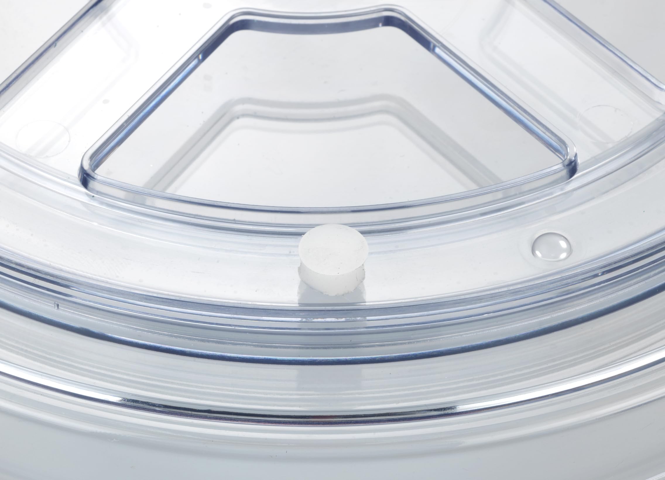wenko-victoria-drehbares-tablett-24-cm-transparenter-drehteller-aus-kunststoff image 3