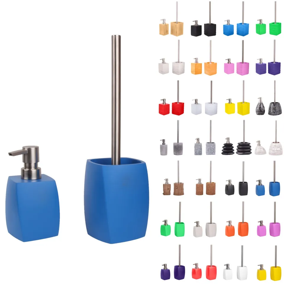 sanilo-badezimmer-set-wave-blue-seifenspender-und-wc-b-rste image 1