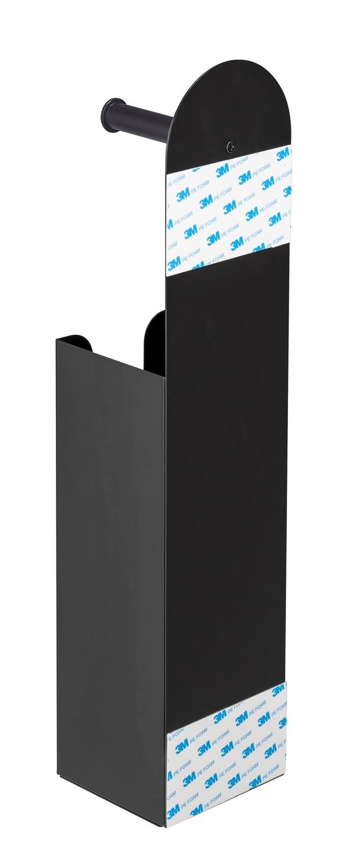 wenko-agira-2-in-1-toilettenpapierhalter-freistehend-klebend-schwarz-12x54x11-cm image 8