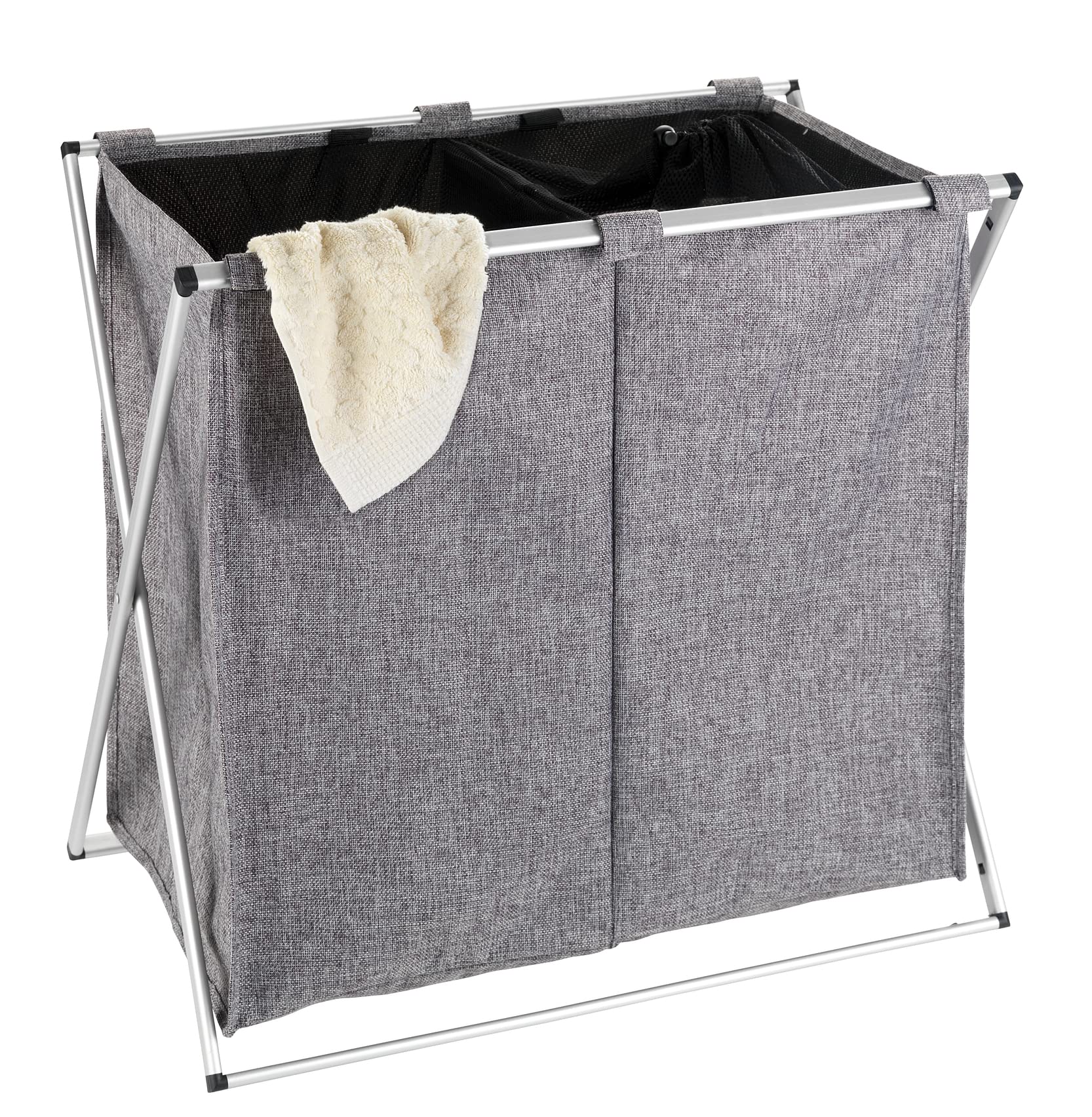 wenko-duo-w-schesammler-120-l-grau-meliert-59-x-57-x-38-cm-mit-2-f-chern image 7