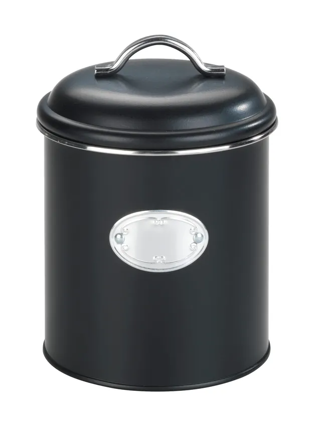wenko-nero-aufbewahrungsdose-1-6-liter-schwarz-retro-design image 1