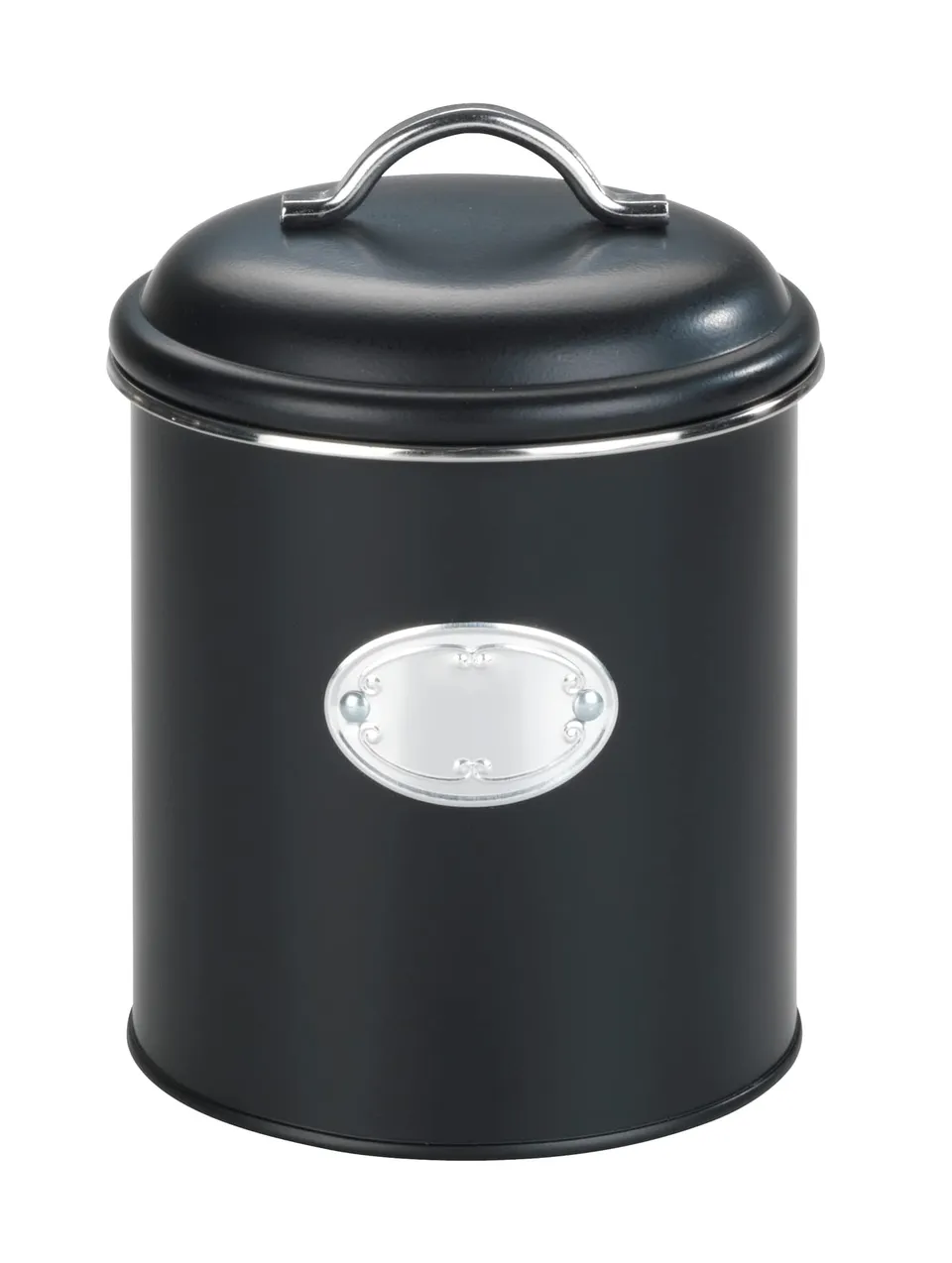 wenko-nero-aufbewahrungsdose-1-6-liter-schwarz-retro-design image 1