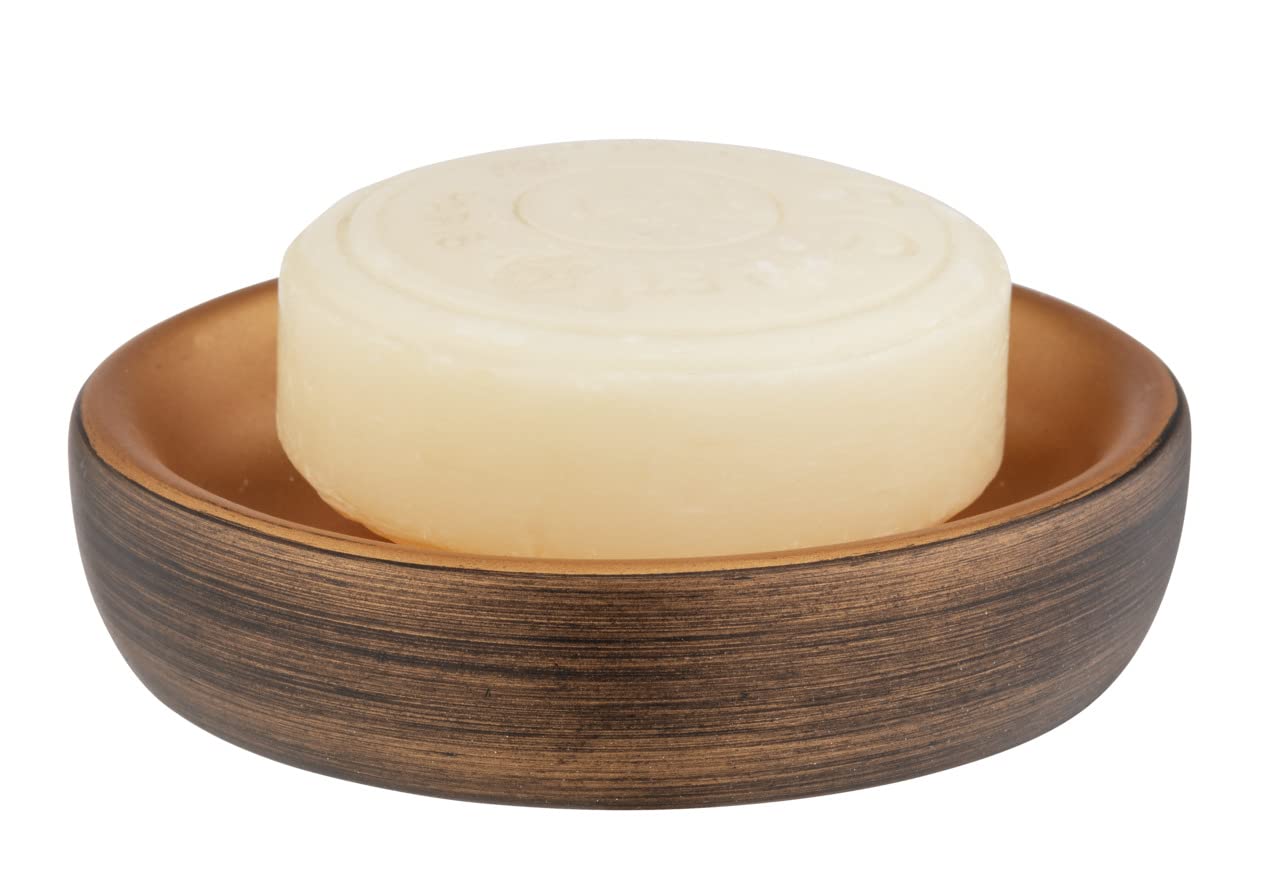 wenko-palena-seifenablage-rund-10-5-x-2-5-cm-polyresin-bronze image 7