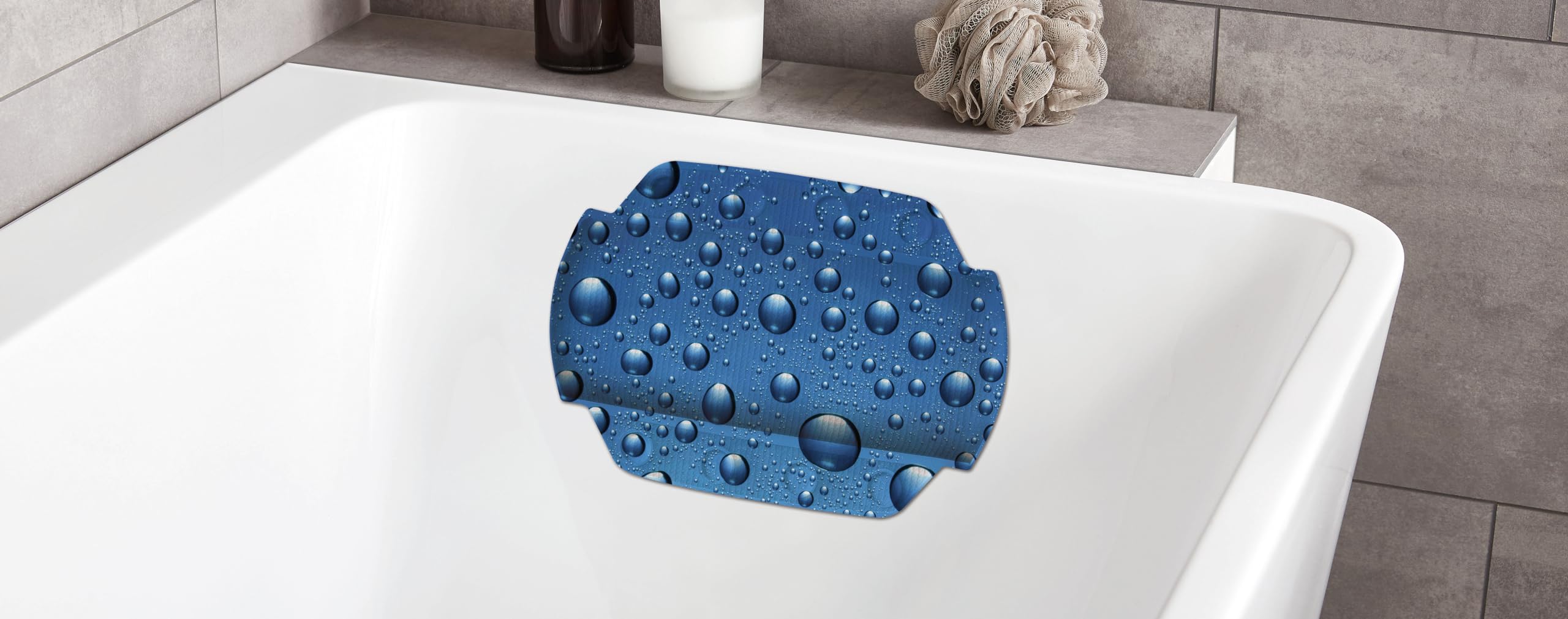 kleine-wolke-nackenpolster-bubble-marineblau-32-x-22-cm-badewannen-kissen image 1