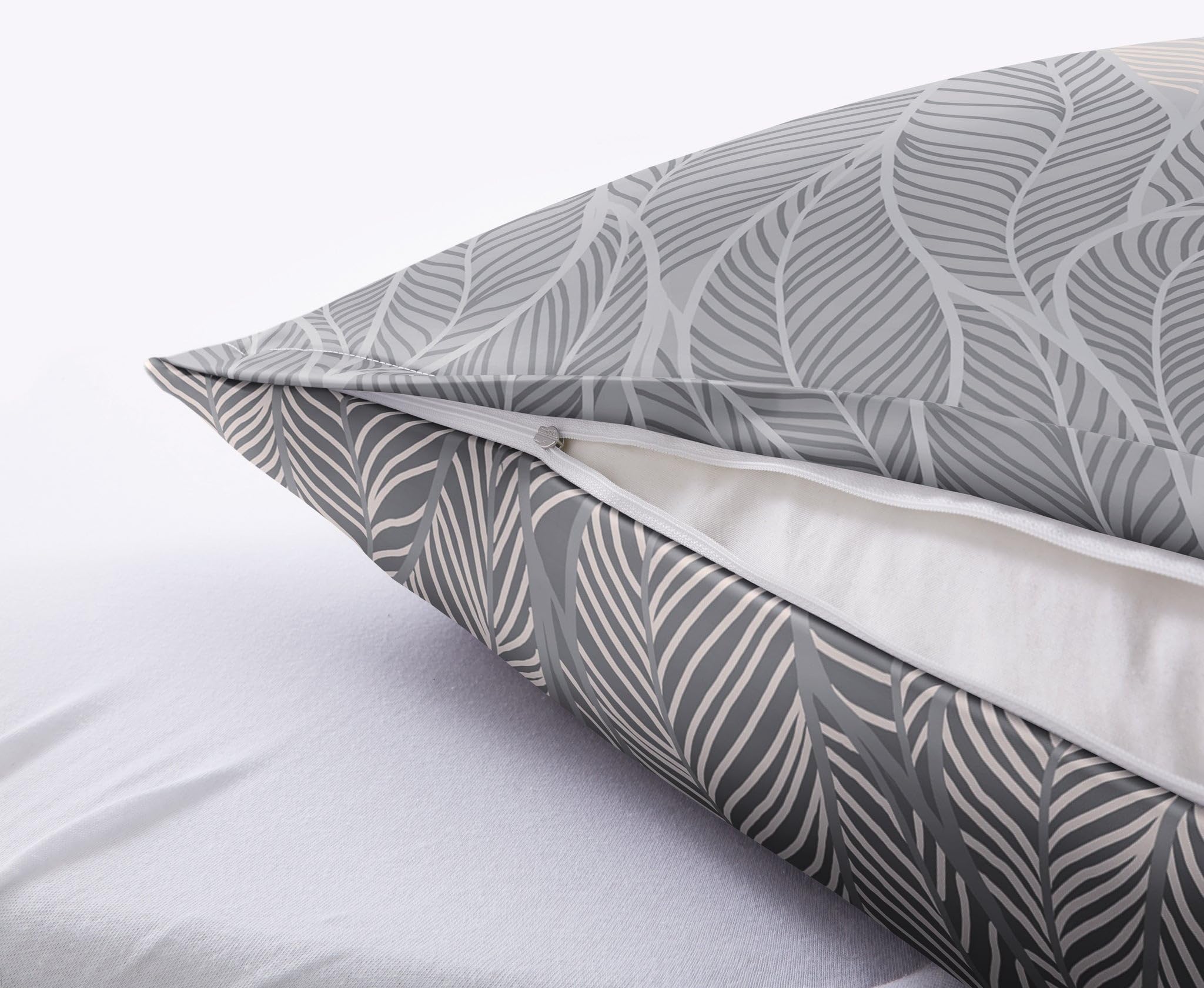 kleine-wolke-bettw-sche-satin-jamiro-grau-135-x-200-cm-80-x-80-cm image 2